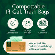 Compostable 13-Gallon Trash Bags